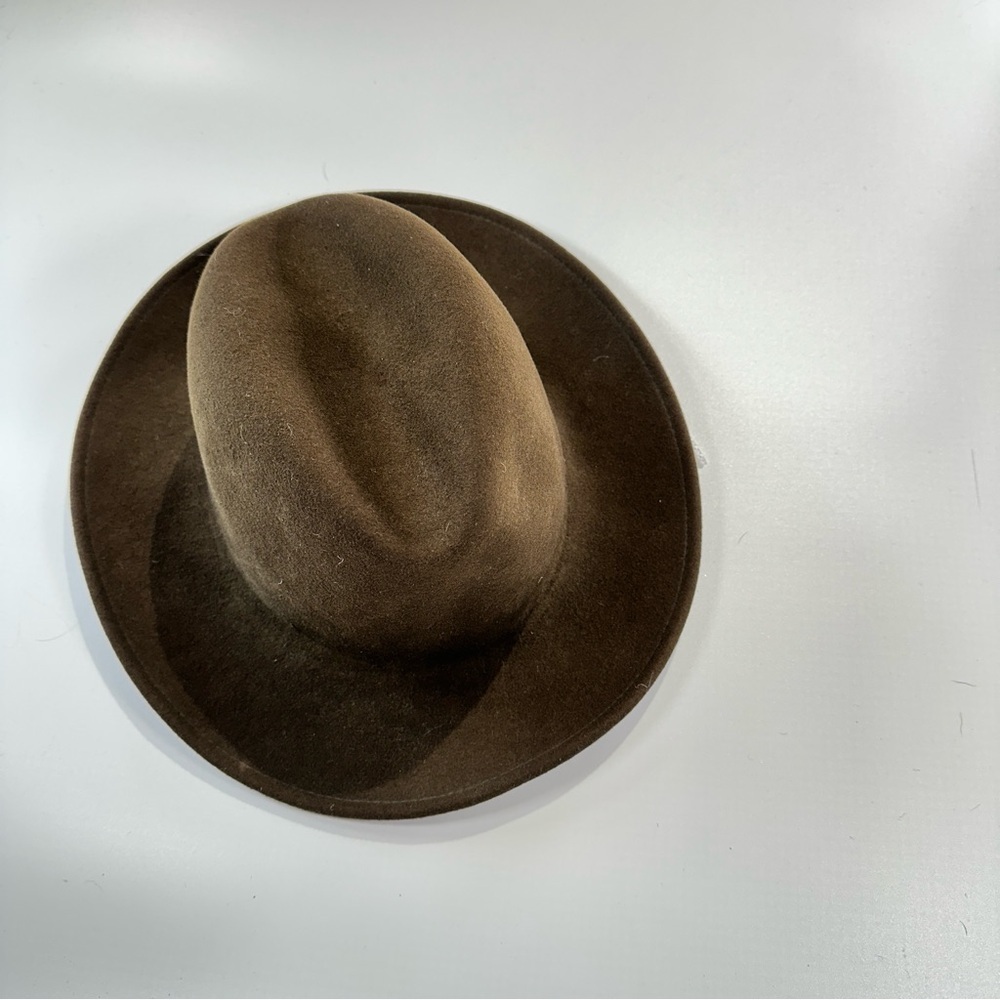 Outback Trading fedora wool felt hat Made in USA brown Large - Picture 3 of 13